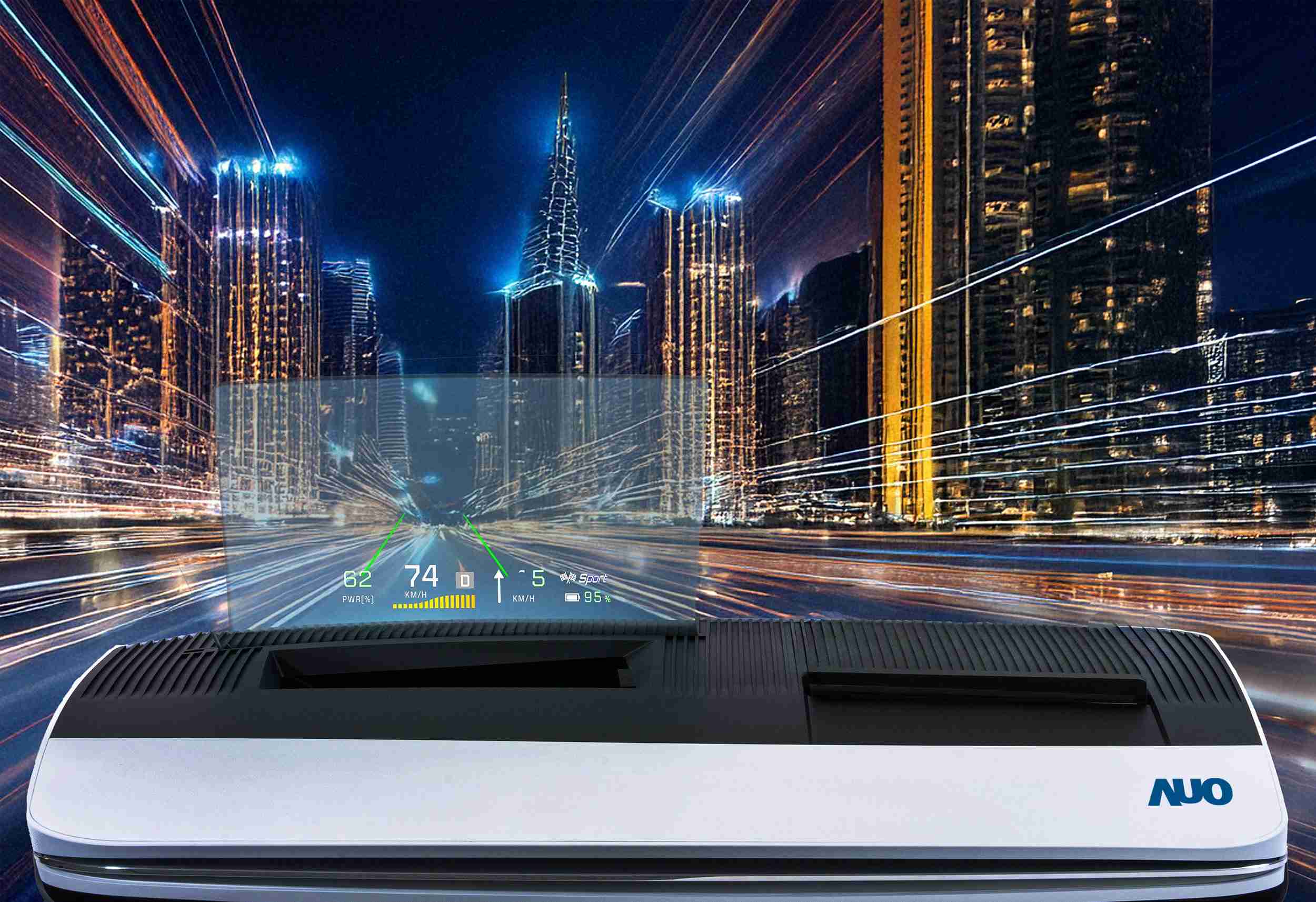 PG国际推出13吋Micro LED抬头显示器，，提供高入眼亮度、、、、高色彩饱和度的显示质量，，在阳光下或黑暗中都清晰可见，，，，并利用Micro LED模块体积小的优势，，解决车用空间有限的痛点